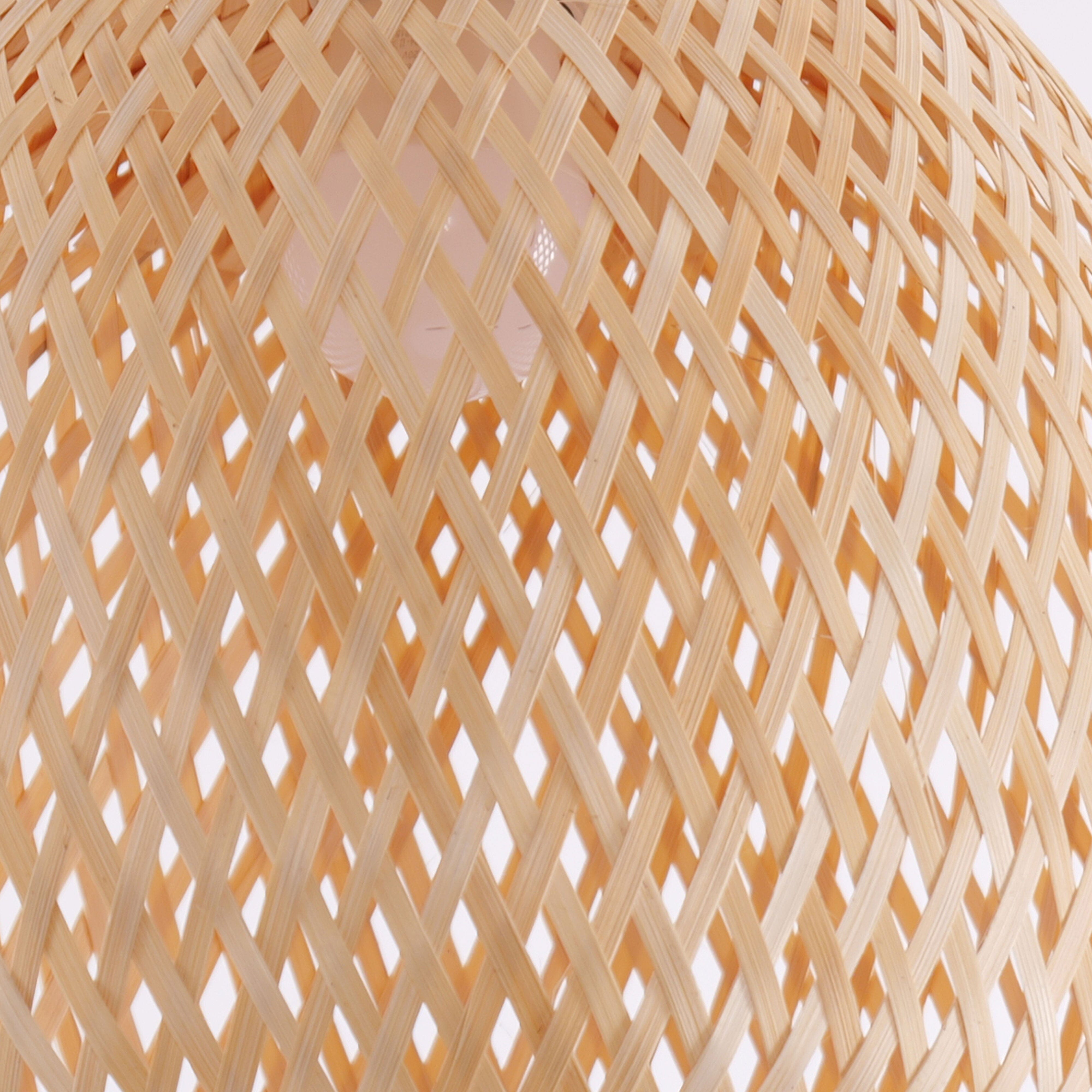 Lightsin Handwoven Bamboo Pendant Light Natural Elegance for Warm Ambient Spaces Lightsin UK 