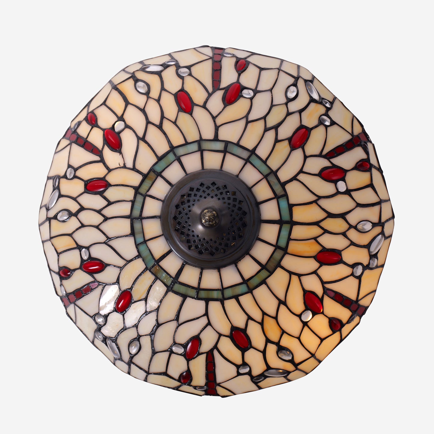 Tiffany Table Lamp | Handcrafted Stained Glass Dragonfly Series