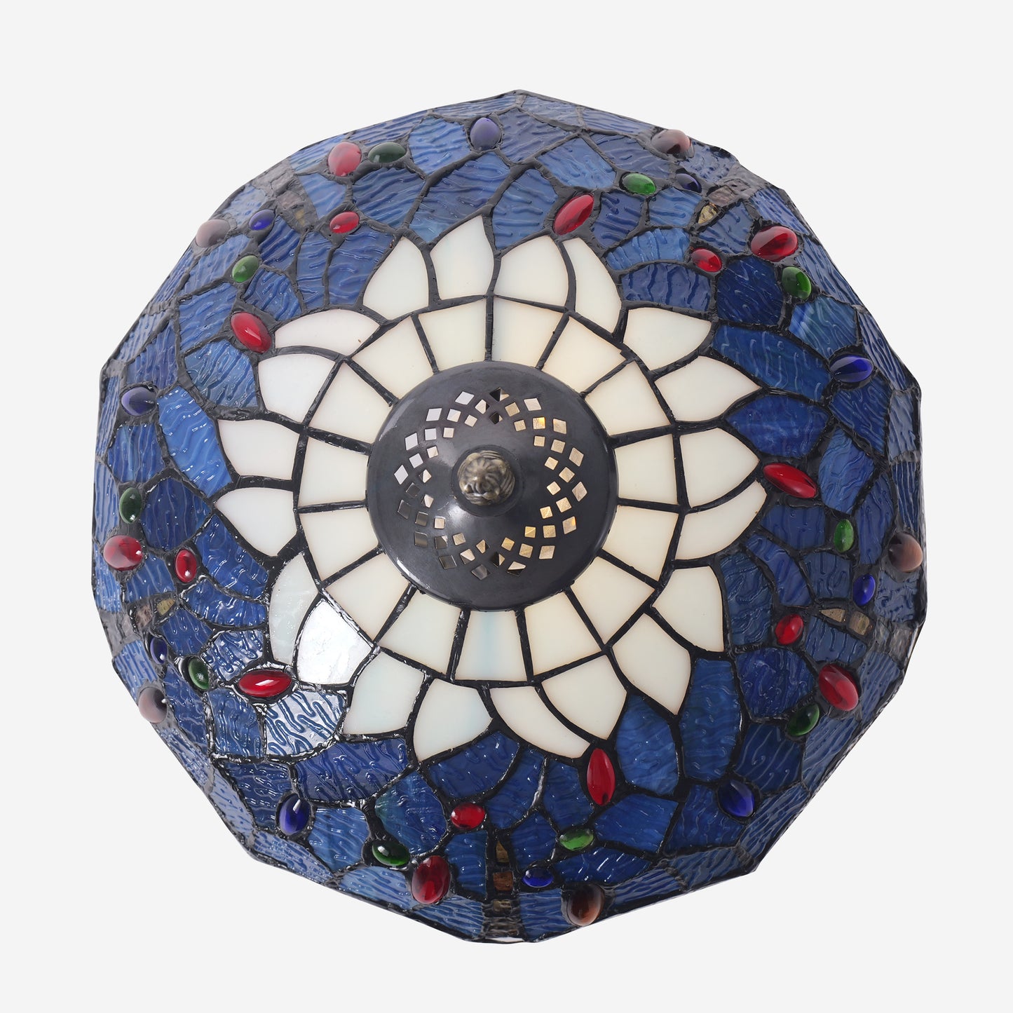 Tiffany Table Lamp | Handcrafted Stained Glass Dragonfly Series
