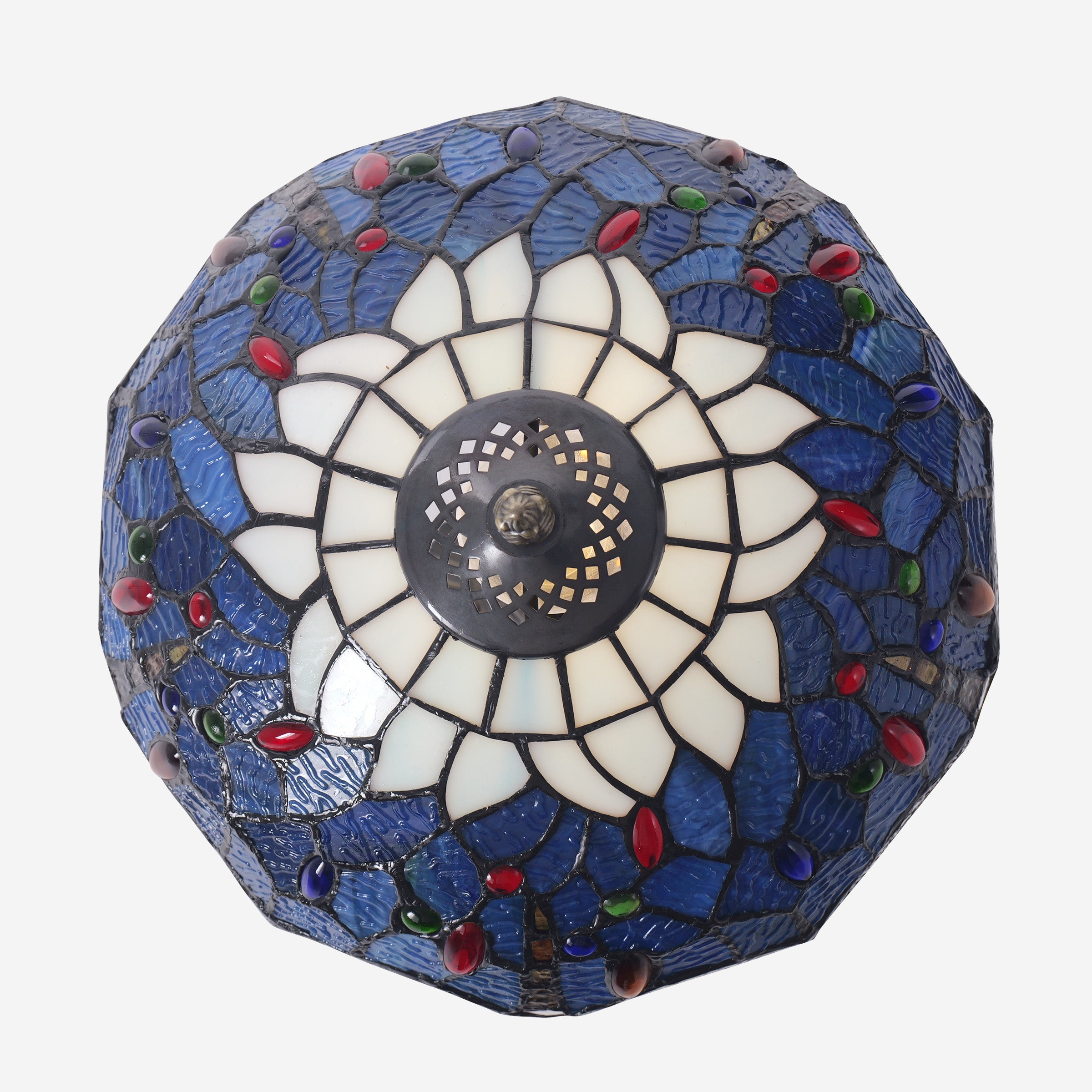 Tiffany Table Lamp | Handcrafted Stained Glass Dragonfly Series