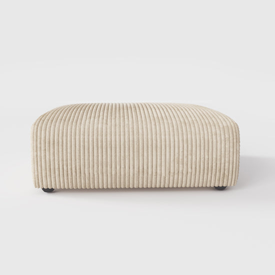 Corduroy Modular Wide Seat Chaise Sofa Block