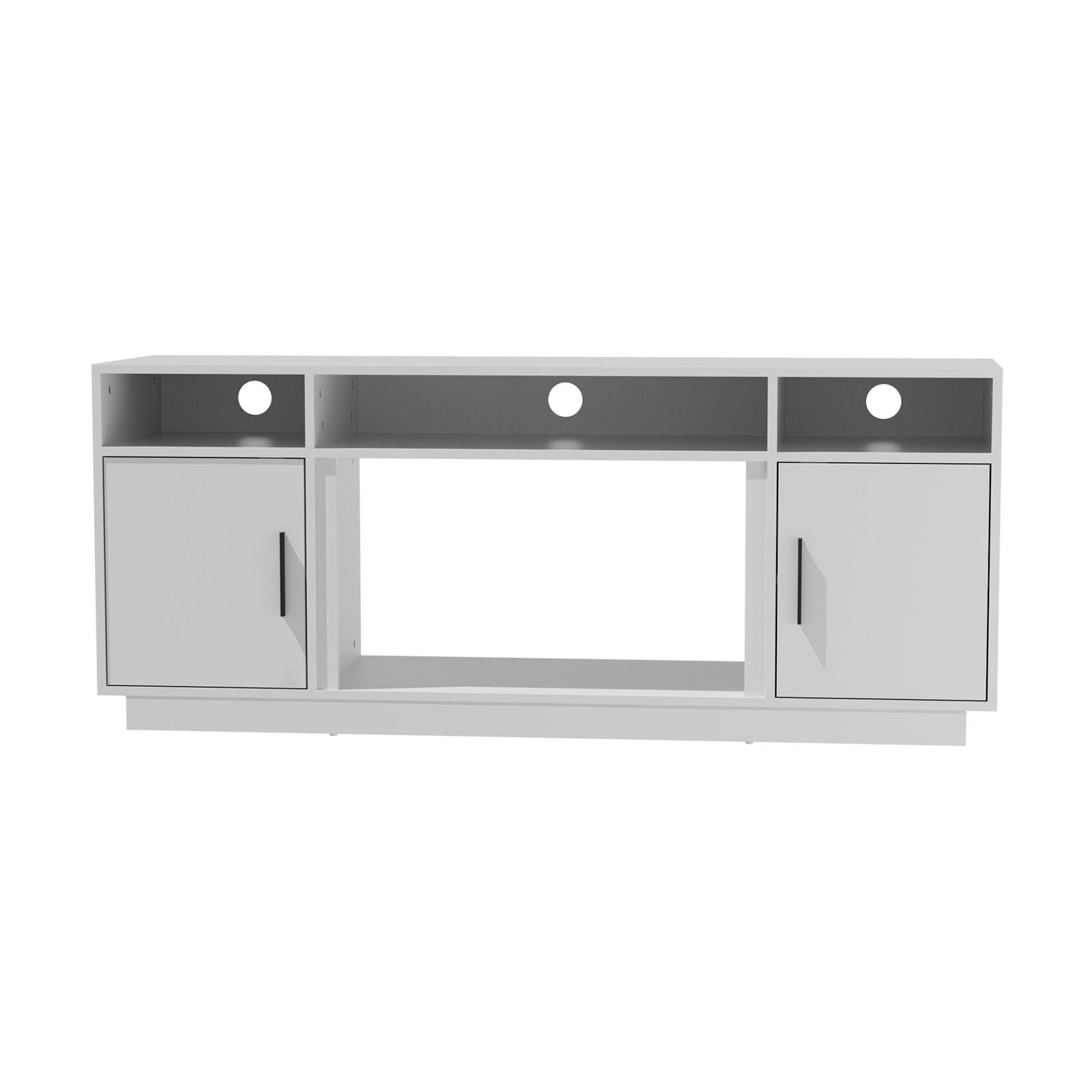 30Inch Electric Fireplace with TV Stand | Large Media Cabinet with 24 Colour Options