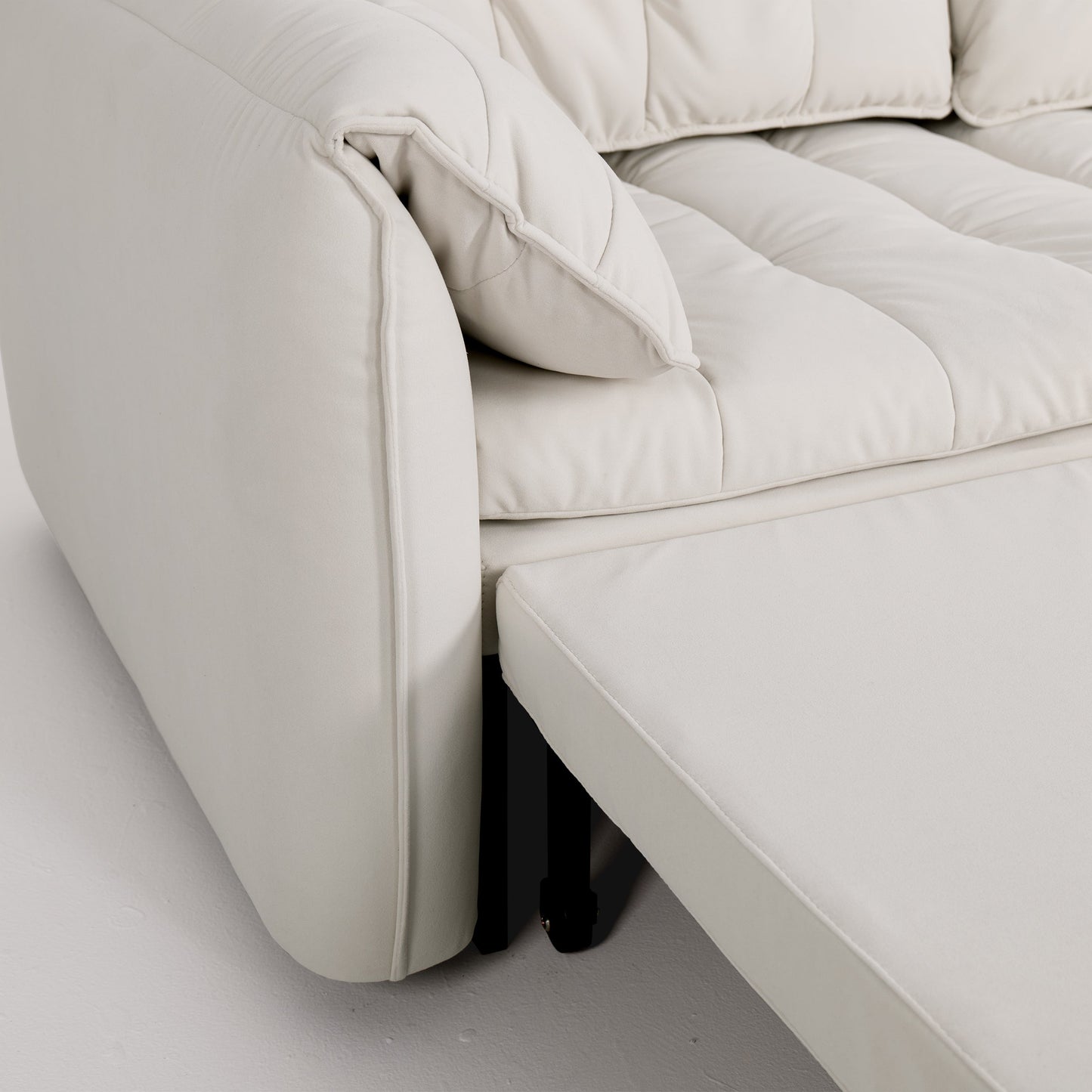 Cloud Elephant Ears Folding Corner Sofa Bed with Storage