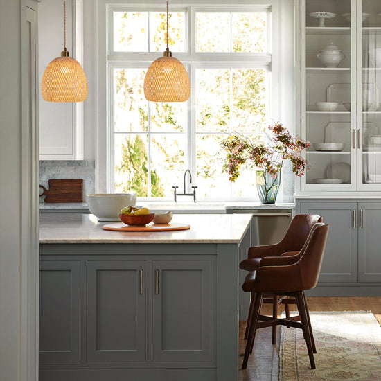 Lightsin Handwoven Bamboo Pendant Light Natural Elegance for Warm Ambient Spaces Lightsin UK 