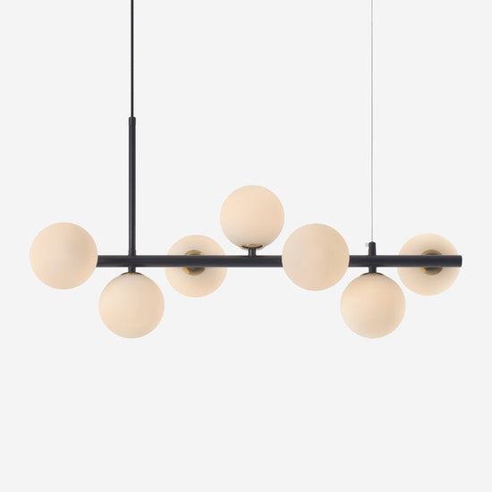 Cumulus - Modern Metal Chandelier with LED White Shade
