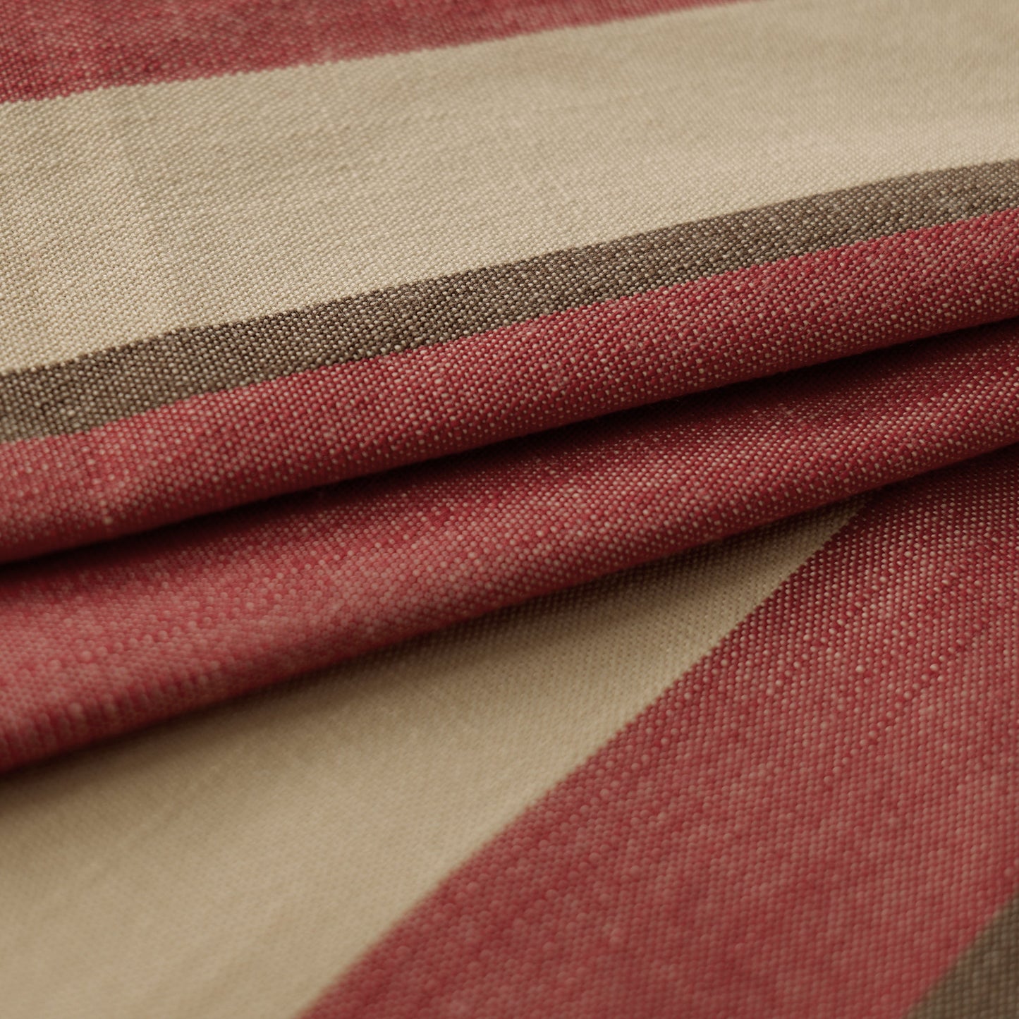 Mid-weight Regency Stripe Fabric Cotton, Deep Claret Red, AR460057