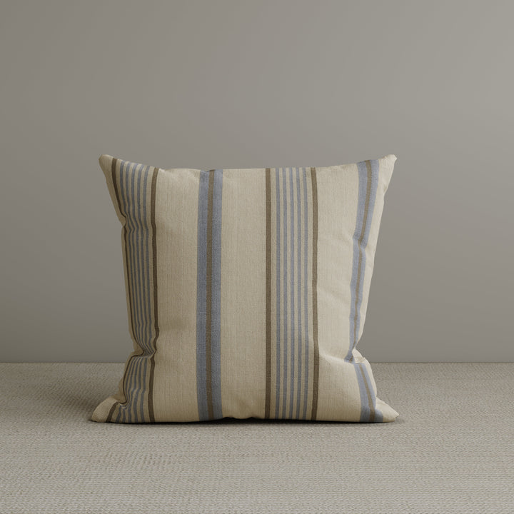 Square Exclusive Design Cushion in Sky Blue Striped Cotton Linen, 45*45CM