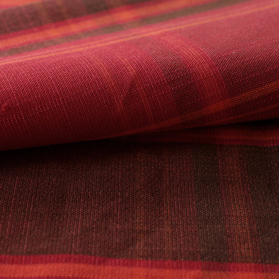 Mid-weight Tartan Check Fabric Cotton, Garnet Red, AR460054