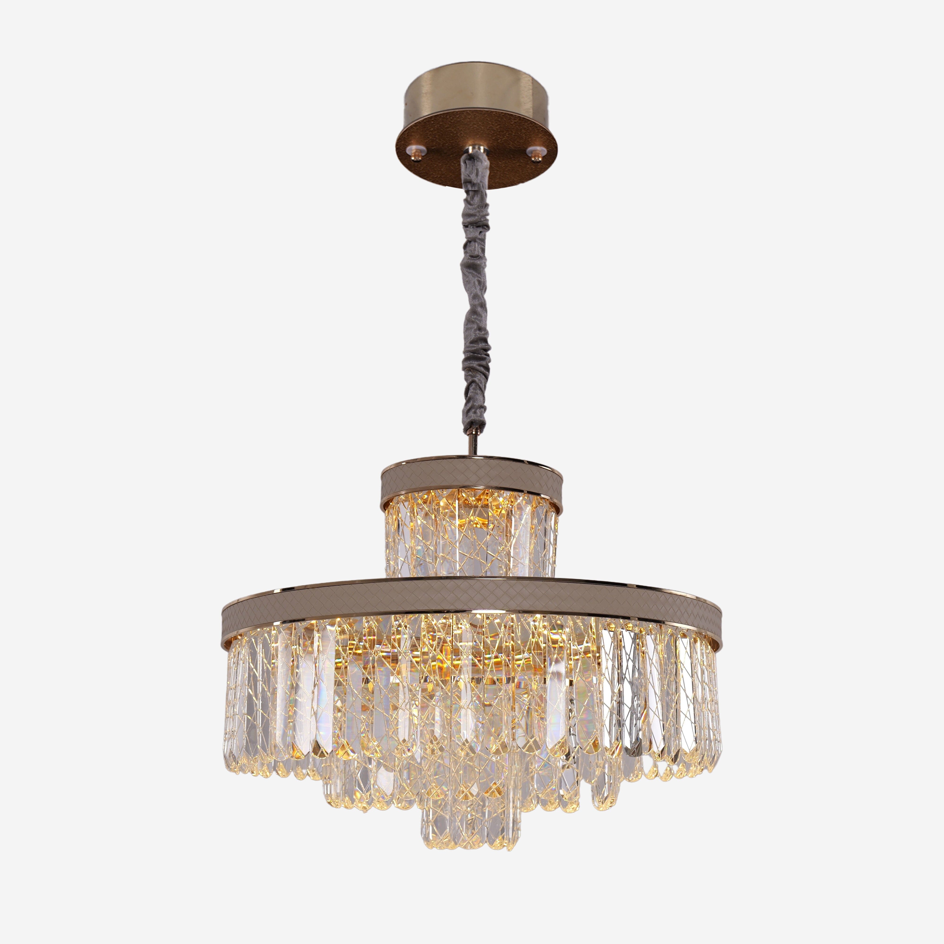 Lightsin Luxury Hanging Lights for Living Room with Golden Crystal Radiance Lightsin UK 
