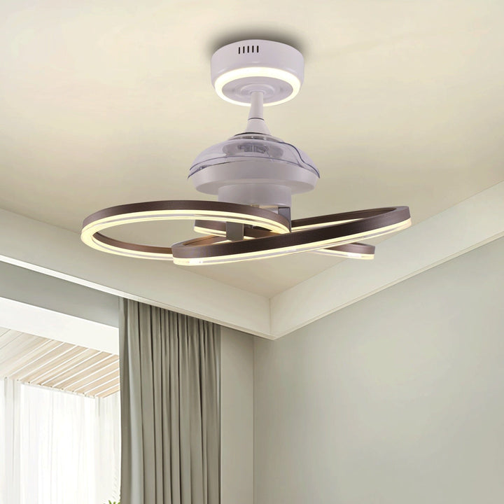 Lightsin Ceiling Fan with Light Quiet Copper Aluminum Fan Light with Remote Timer Control Lightsin UK 