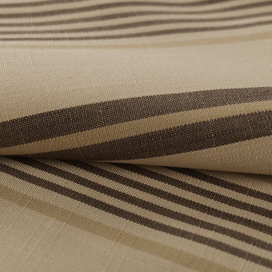 Mid-weight Bar Stripe Fabric Cotton, Taupe, AR460044