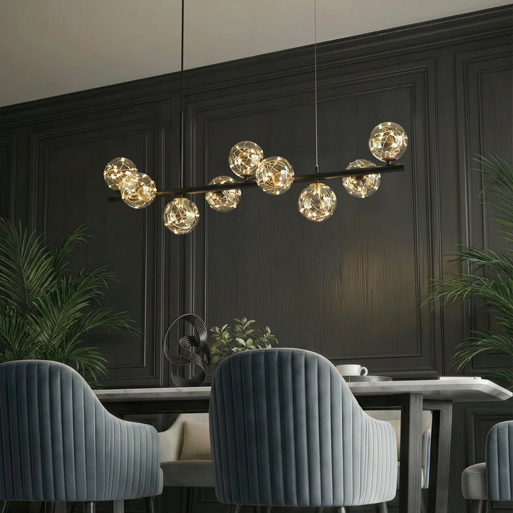 Lightsin Cumulus - Modern Metal Chandelier with LED Starry Sky Effect
