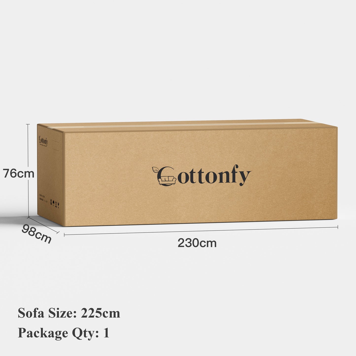 Cottonfy Creamy Tofu Block Pullout Sofa Bed with Storage