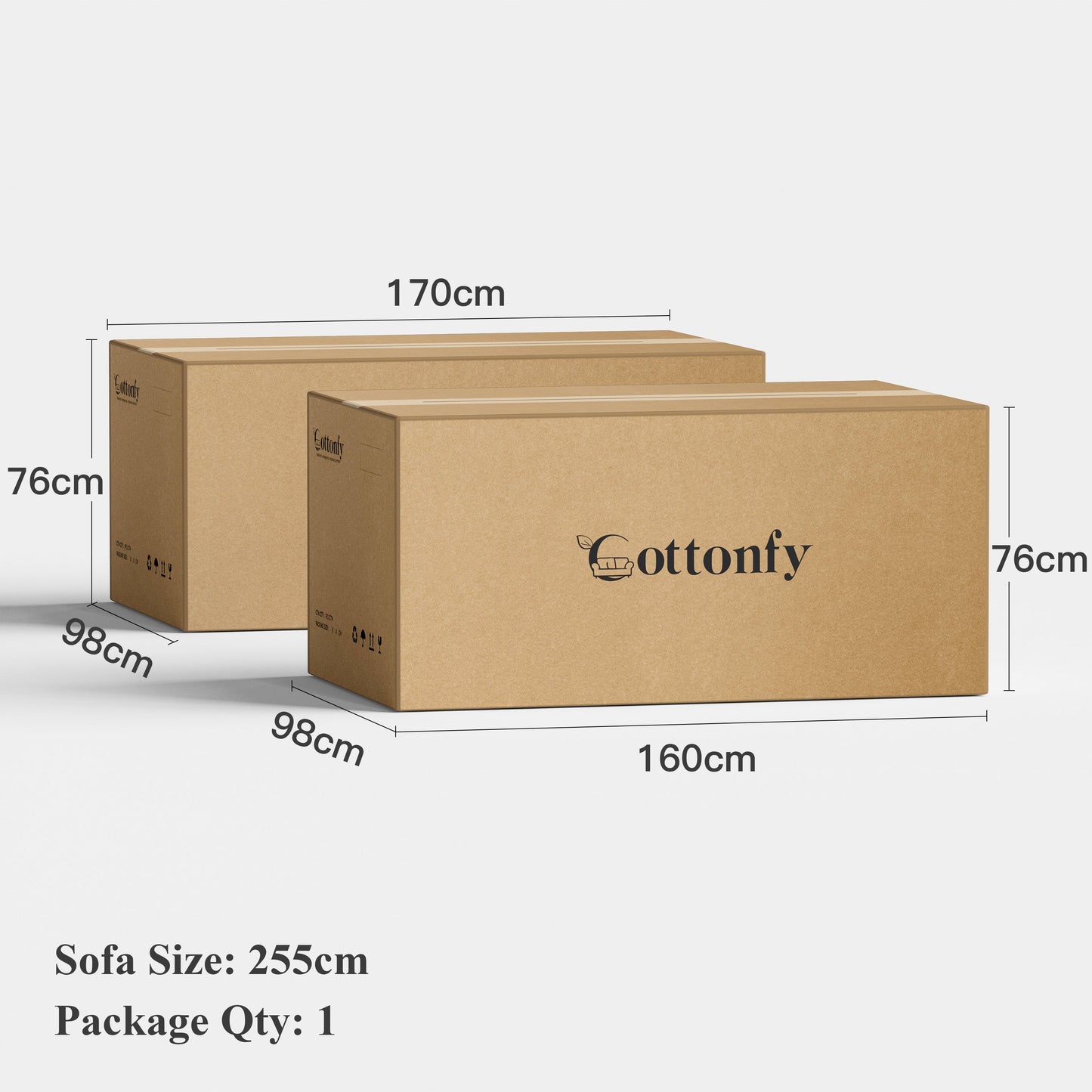 Cottonfy Creamy Tofu Block Pullout Sofa Bed with Storage