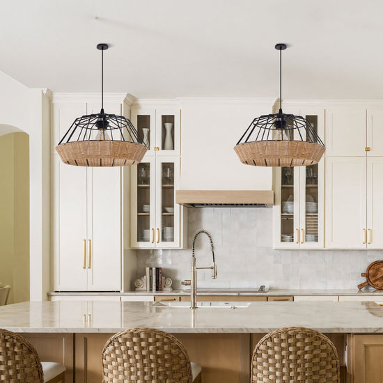 ‍Lightsin Geometric Bamboo Pendant Light for a Touch of Natural Modernity (100% off) Lightsin UK 