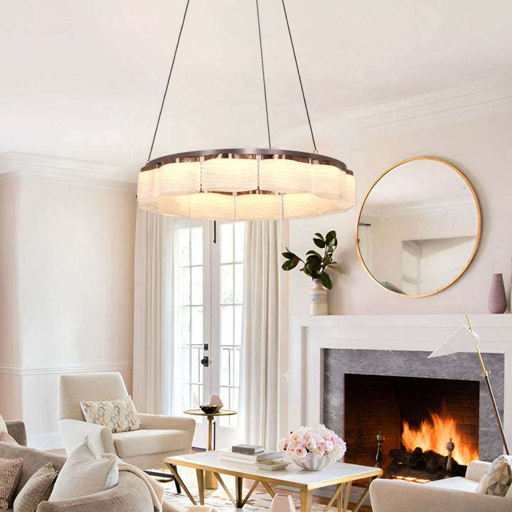 Lightsin Elegant LED Pendant Light with Onyx Glass Shade Lightsin UK Single 