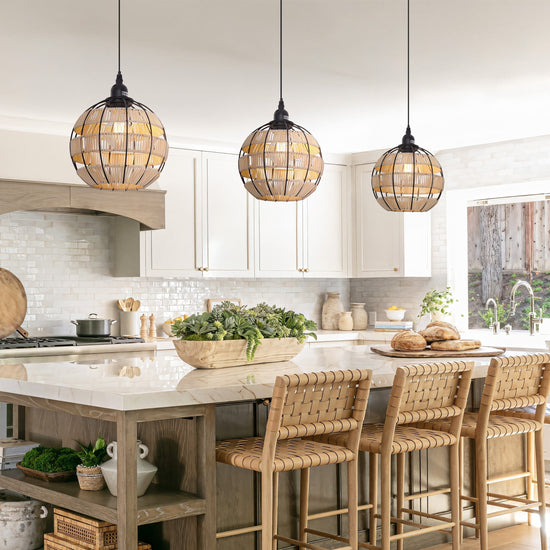 Lightsin Woven Sphere Pendant Light for Cozy Natural Elegance Lightsin UK 