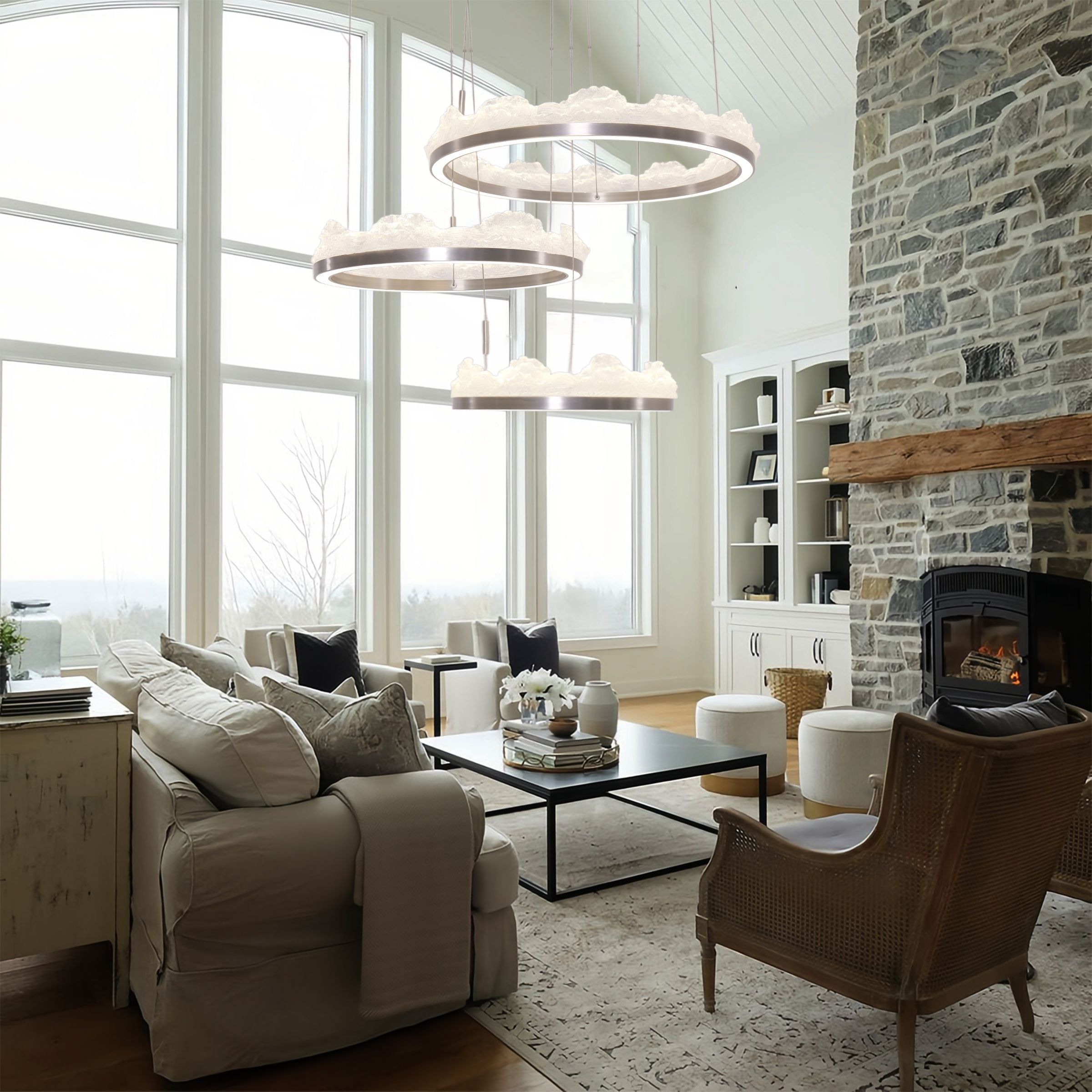 Lightsin High-End Nordic Aluminum Pendant Light with Dimmable Function Lightsin UK 