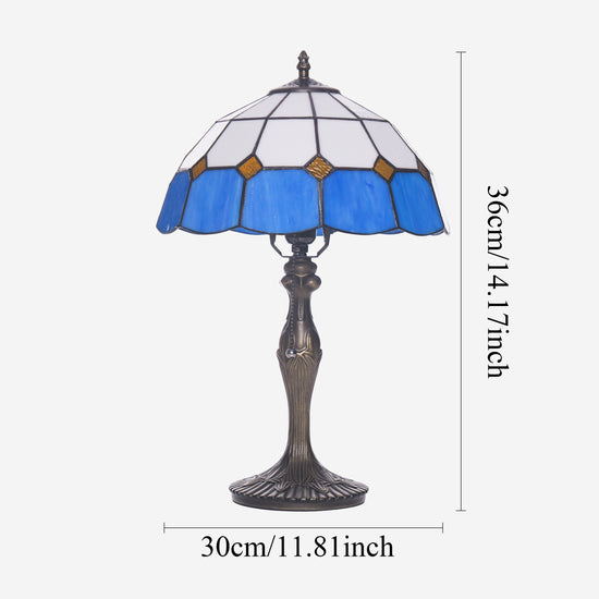 Tiffany Table Lamp | Handcrafted Stained Glass Block Series