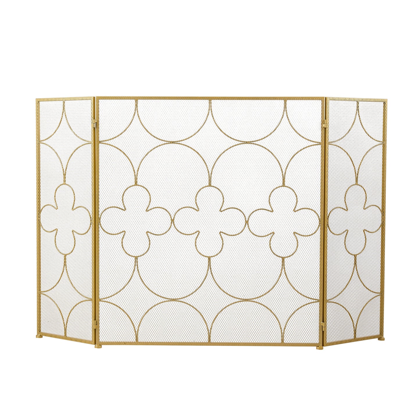 Smallbee Iron Fireplace Screen Gold Powder Coated – 122x2.3x77.5cm