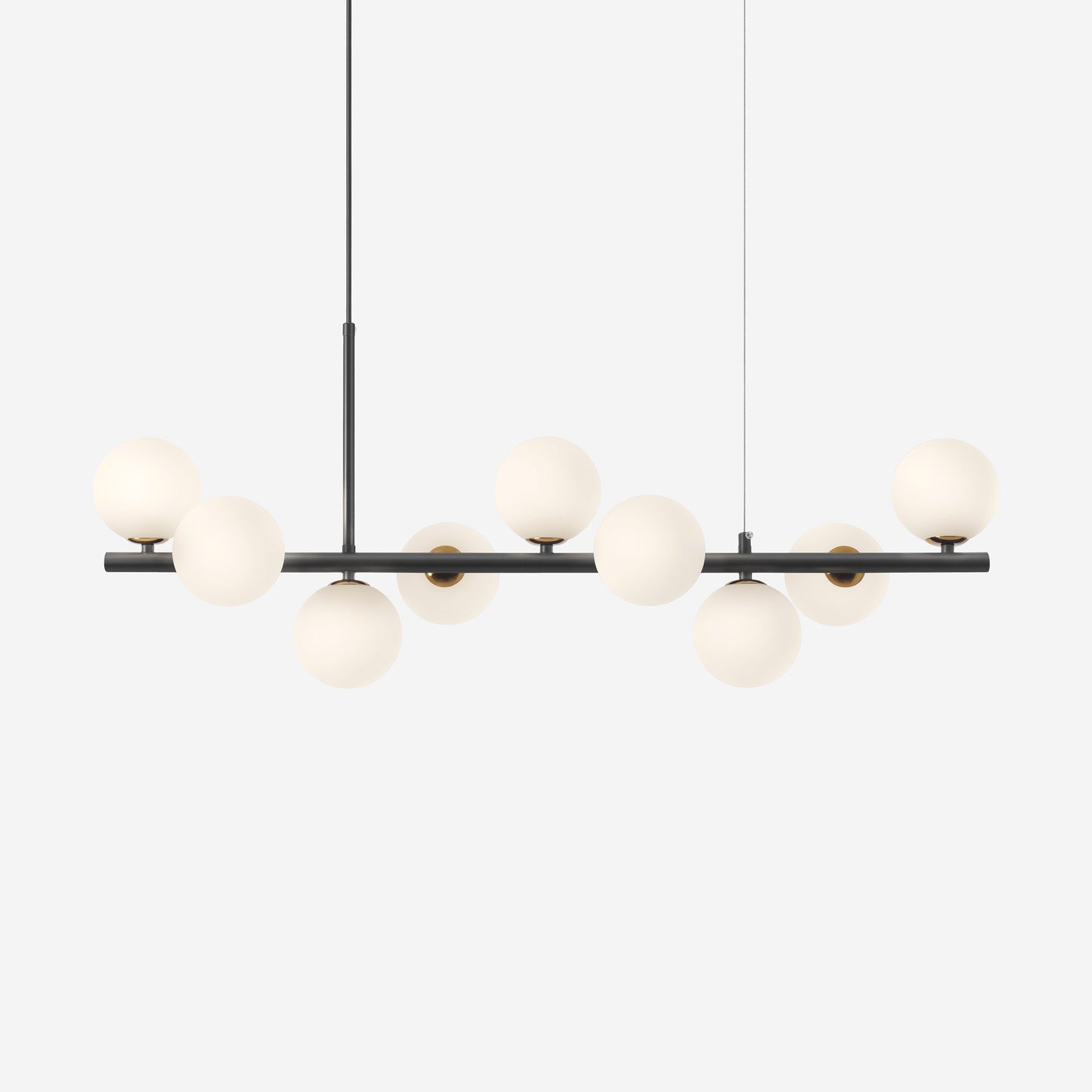 Cumulus - Modern Metal Chandelier with LED White Shade