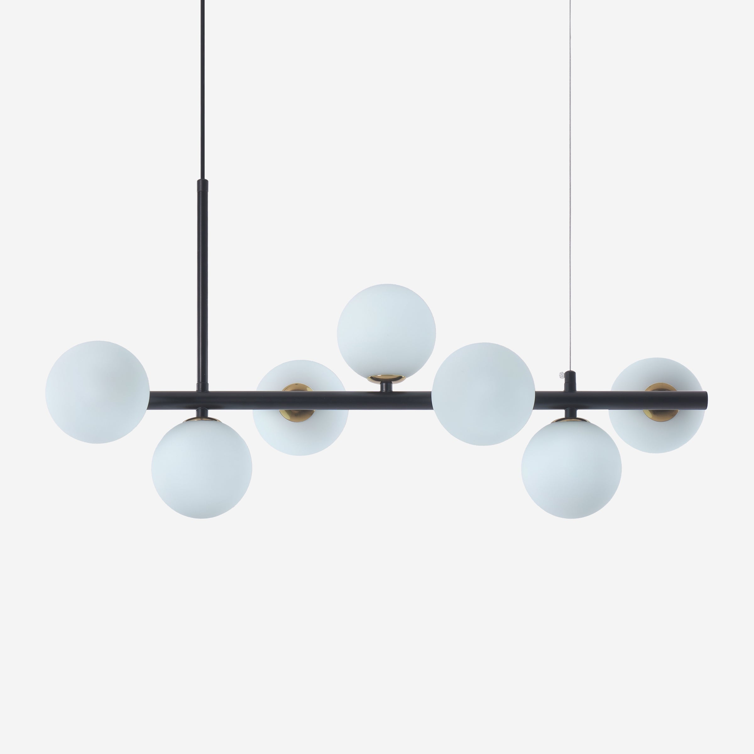 Cumulus - Modern Metal Chandelier with LED White Shade