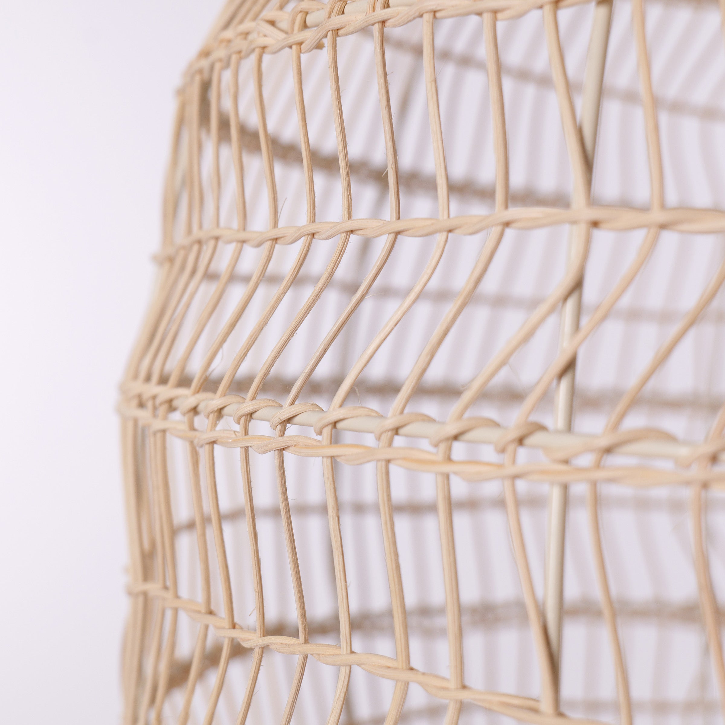 Natural Rattan Pendant Light | Handwoven Ceiling Lamp for Kitchen & Dining Room