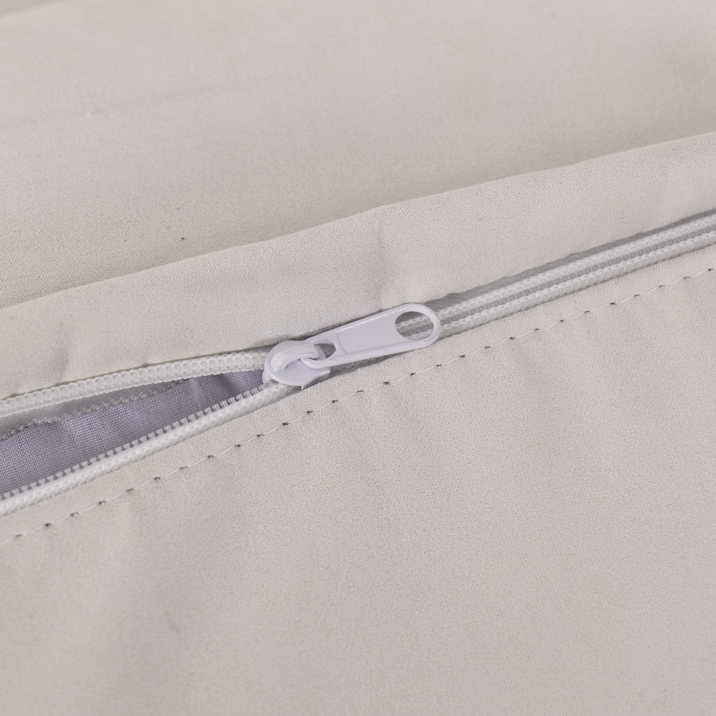 Cottonfy Creamy Tofu Block Pullout Sofa Bed with Storage