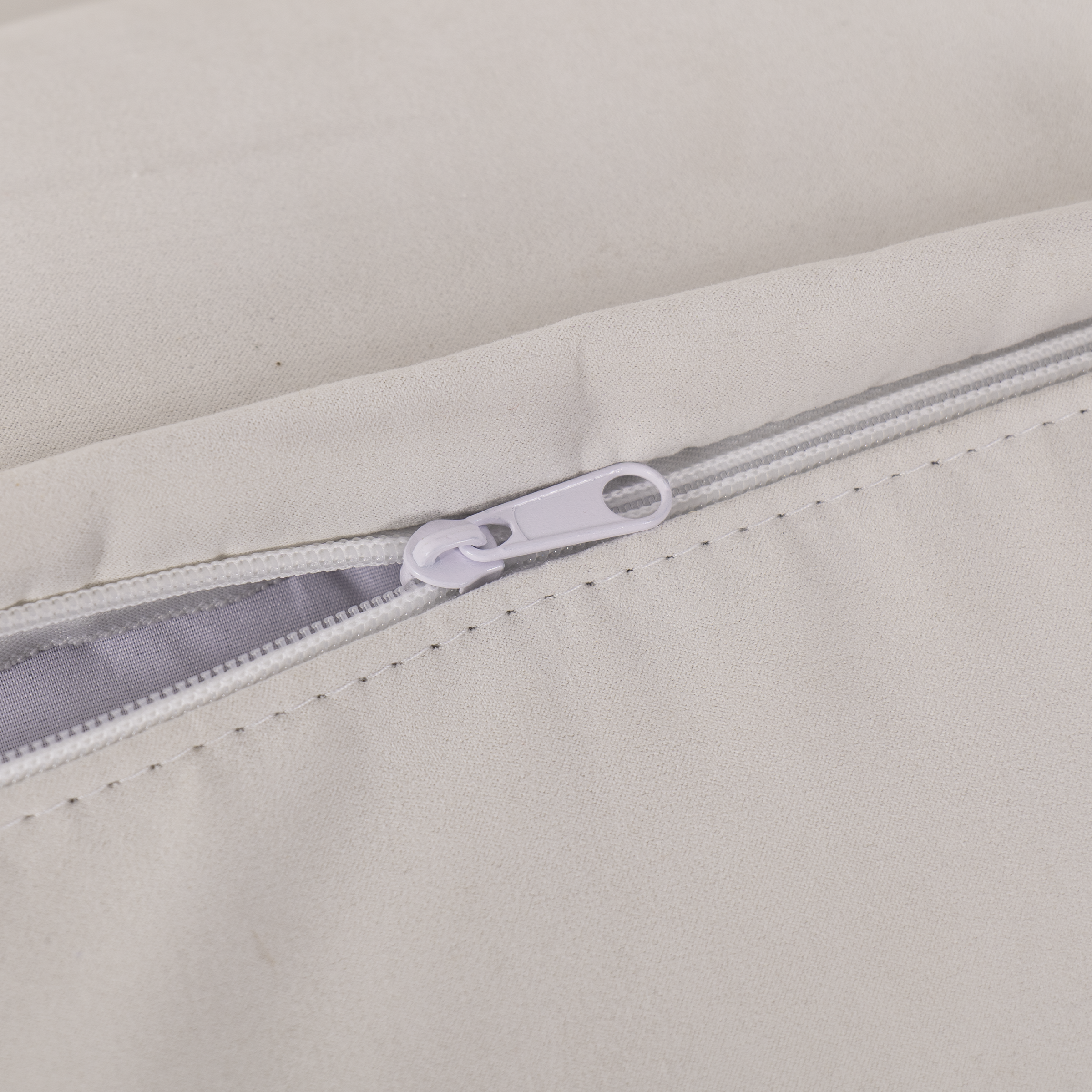 Cottonfy Creamy Tofu Block Pullout Sofa Bed with Storage