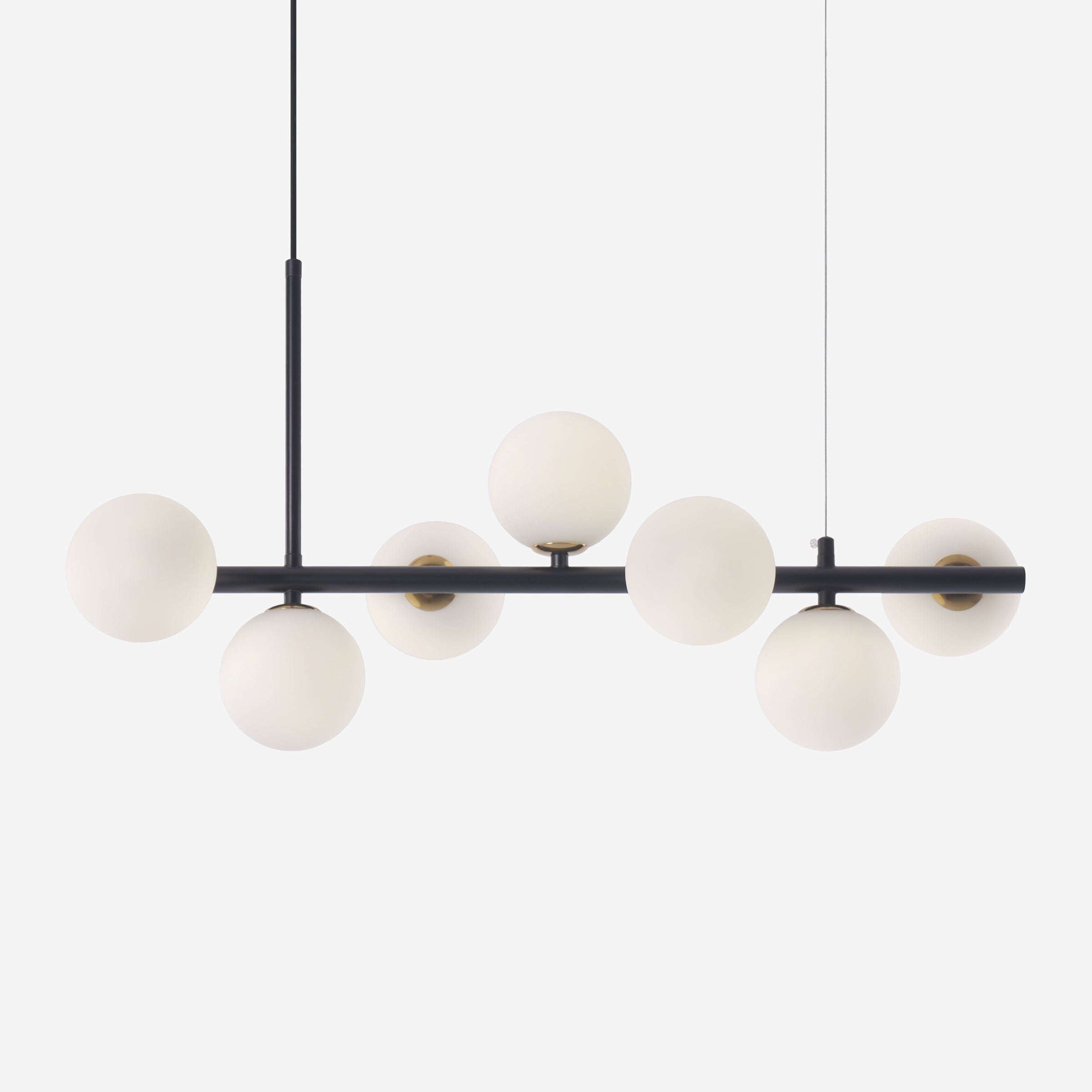 Cumulus - Modern Metal Chandelier with LED White Shade