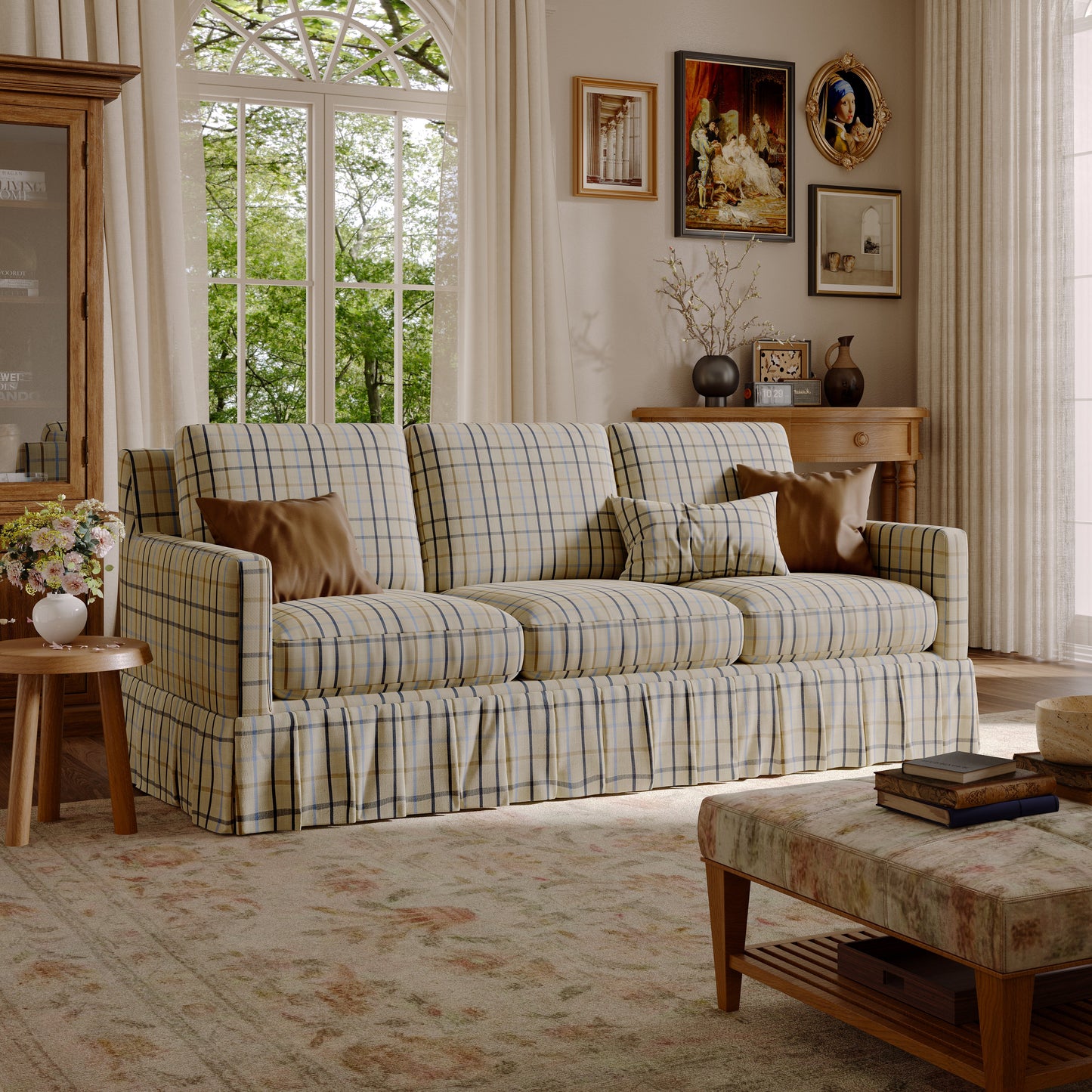 #Colour_Blue Checkered