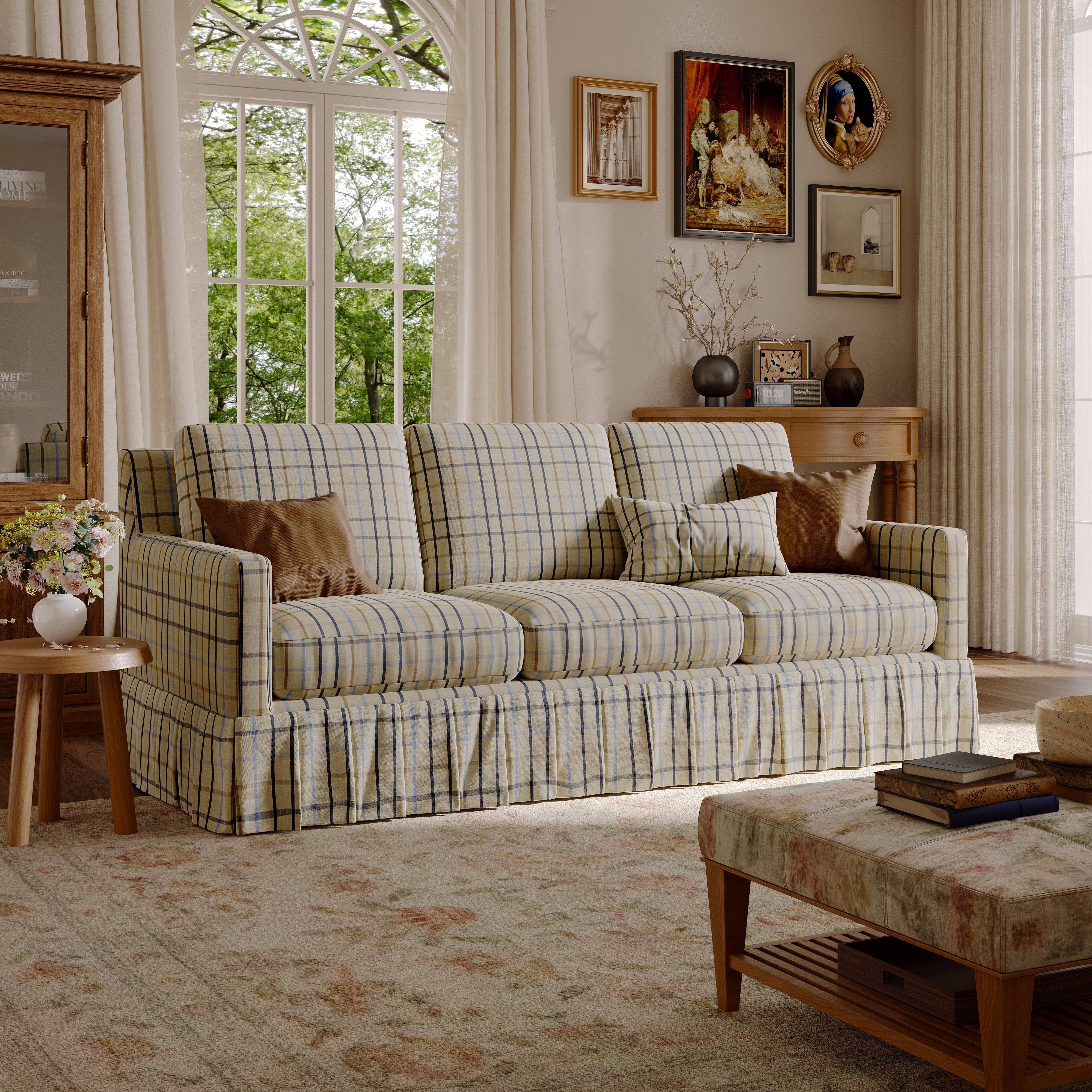 #Colour_Blue Checkered