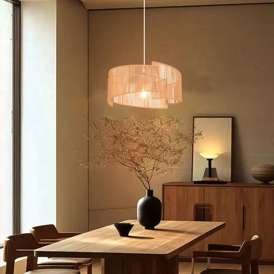Lightsin Twist and Flow Woven Pendant Light for Serene Living Spaces Lightsin UK 