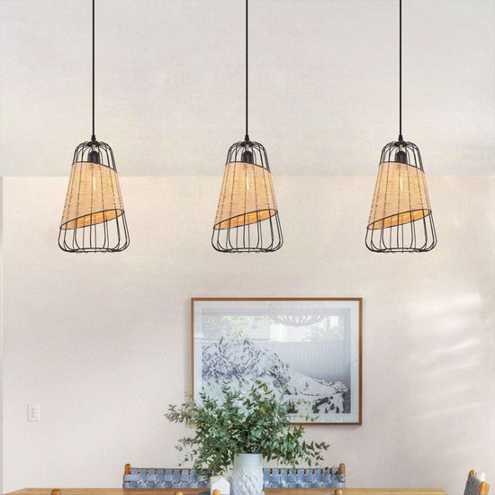 Lightsin Lantern-Inspired Rattan Ceiling Light for Cozy Natural Elegance Lightsin UK 