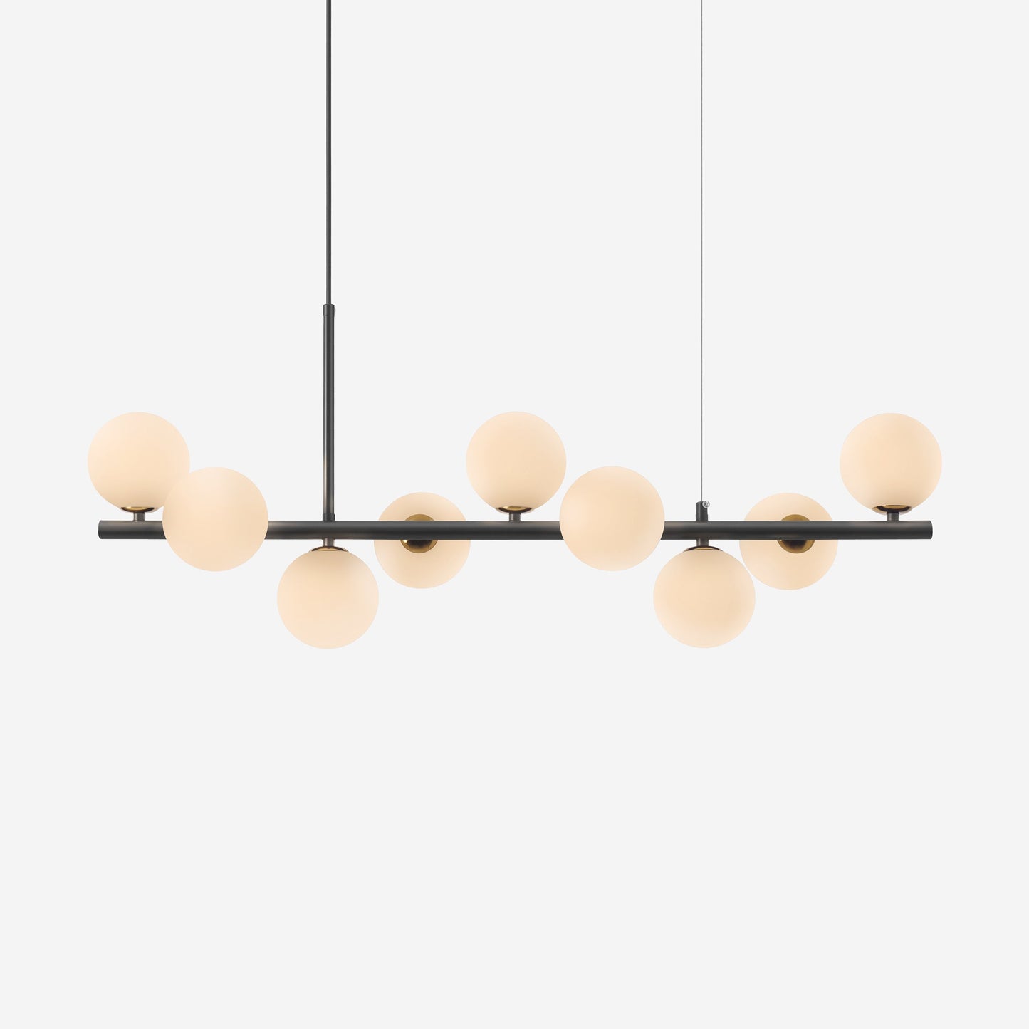 Cumulus - Modern Metal Chandelier with LED White Shade