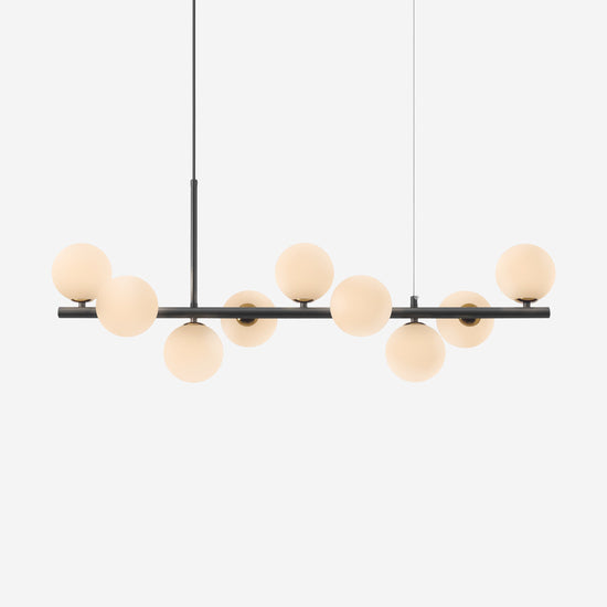 Cumulus - Modern Metal Chandelier with LED White Shade
