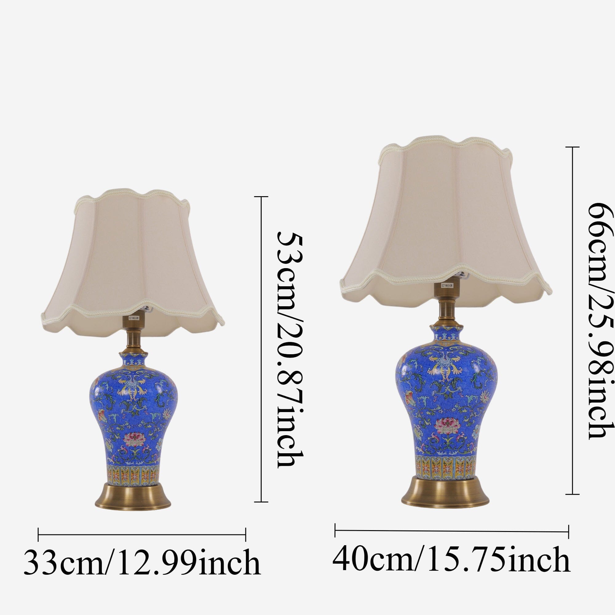 Lightsin Elegant Handcrafted Ceramic Table Lamp Collection with Floral Design Lightsin UK 