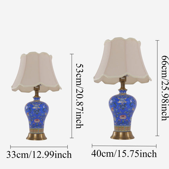 Lightsin Elegant Handcrafted Ceramic Table Lamp Collection with Floral Design Lightsin UK 