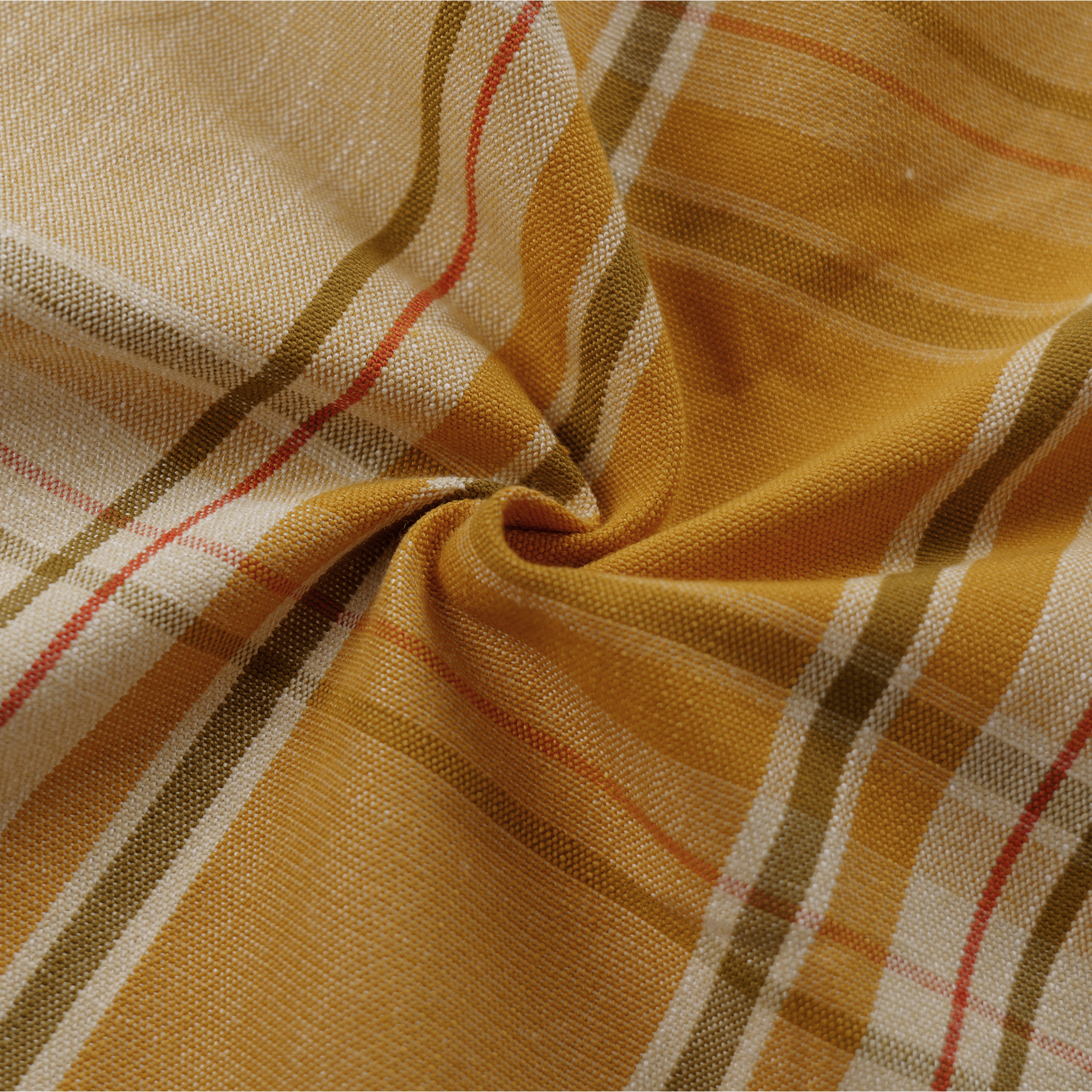 Mid-weight Tartan Check Fabric Cotton, Saffron Gold, AR460052
