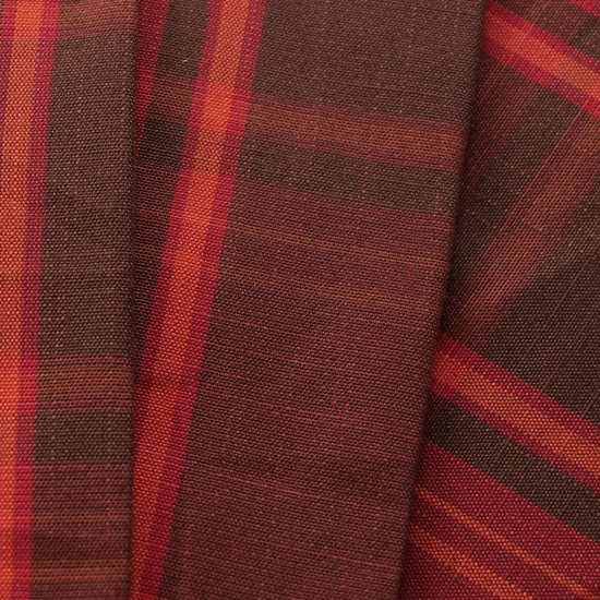 Mid-weight Tartan Check Fabric Cotton, Garnet Red, AR460054