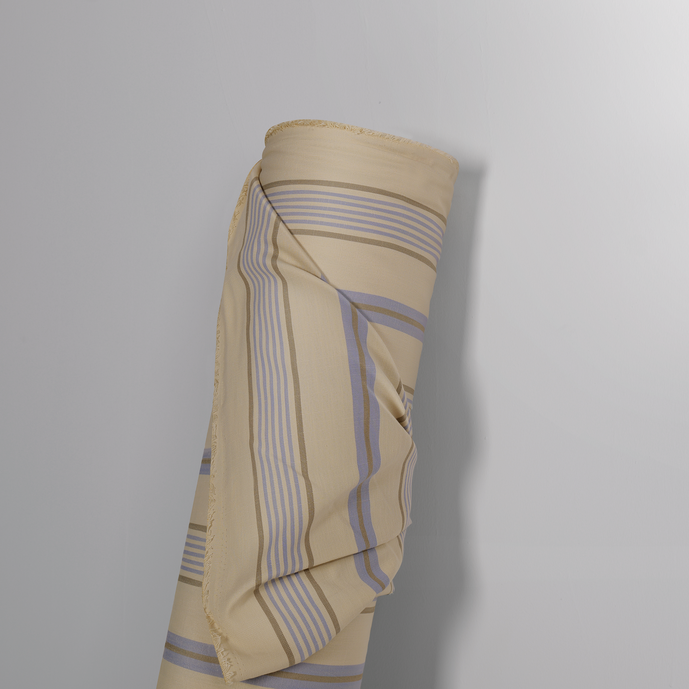 Mid-weight Bar Stripe Fabric Cotton, Misty Blue, AR460041