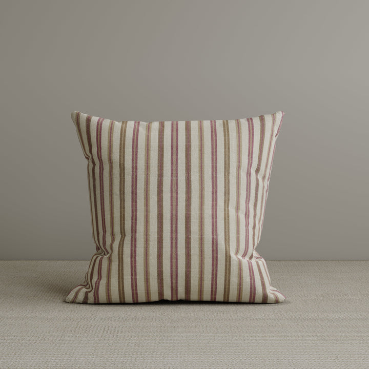 Square Exclusive Design Cushion in Red Striped Cotton Linen, 45*45CM