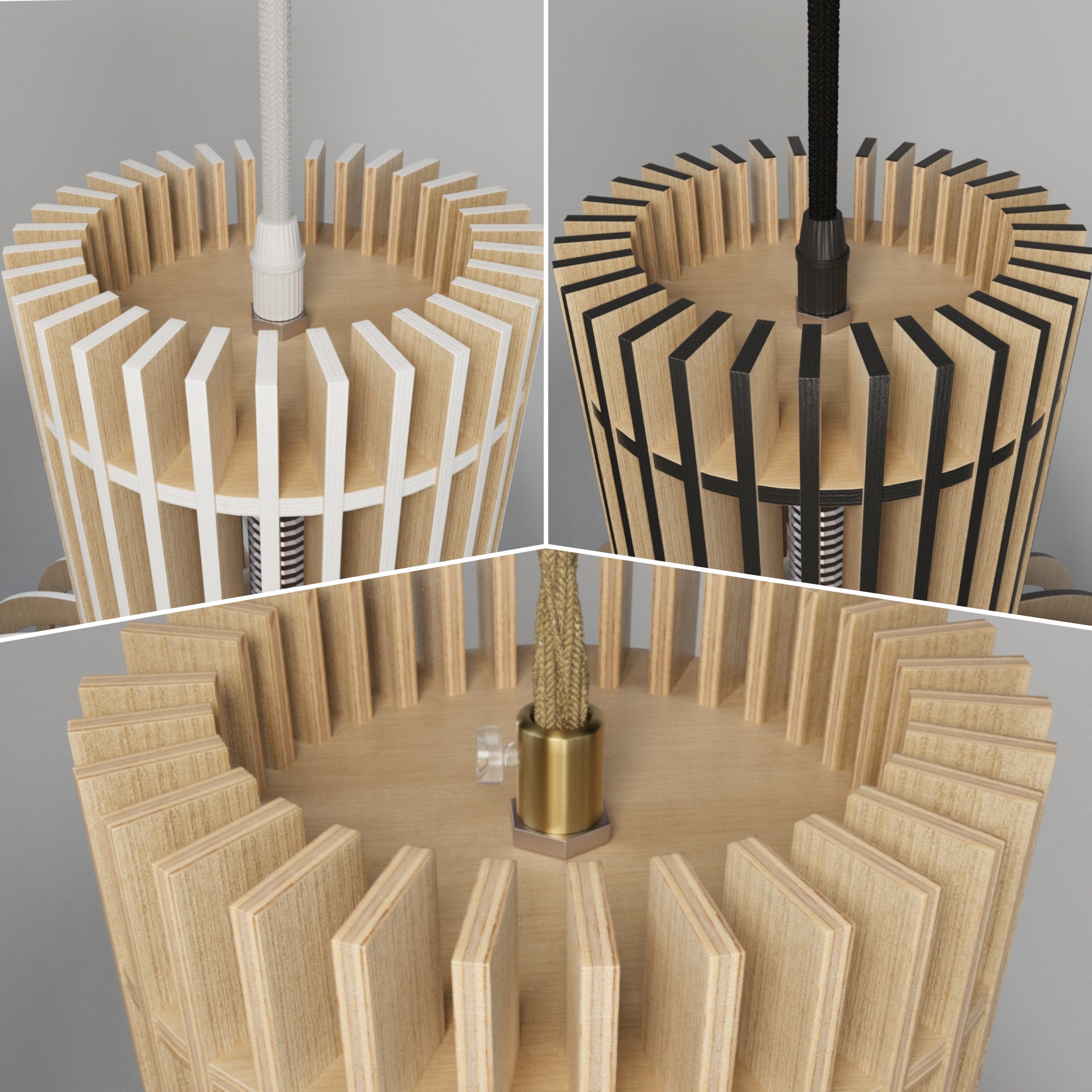 Shadome-Scandinavian LED Wooden Birdcage Pendant Light
