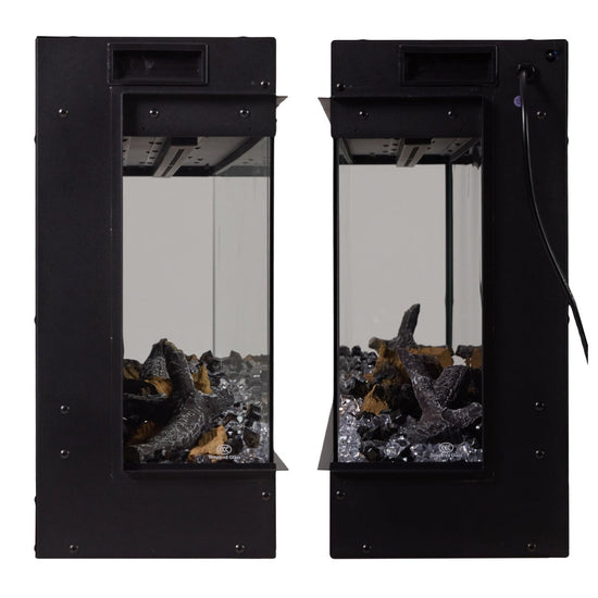 Smallbee 50/60/70/80inch 3-sided Electric Fireplace with Adjustable Color, Temperature and Timing, Controlled by APP