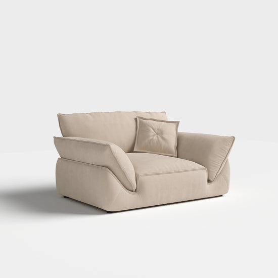 Cottonfy Cat-Scratch Resistant Fabric Elephant Ears Style Corner Sofa