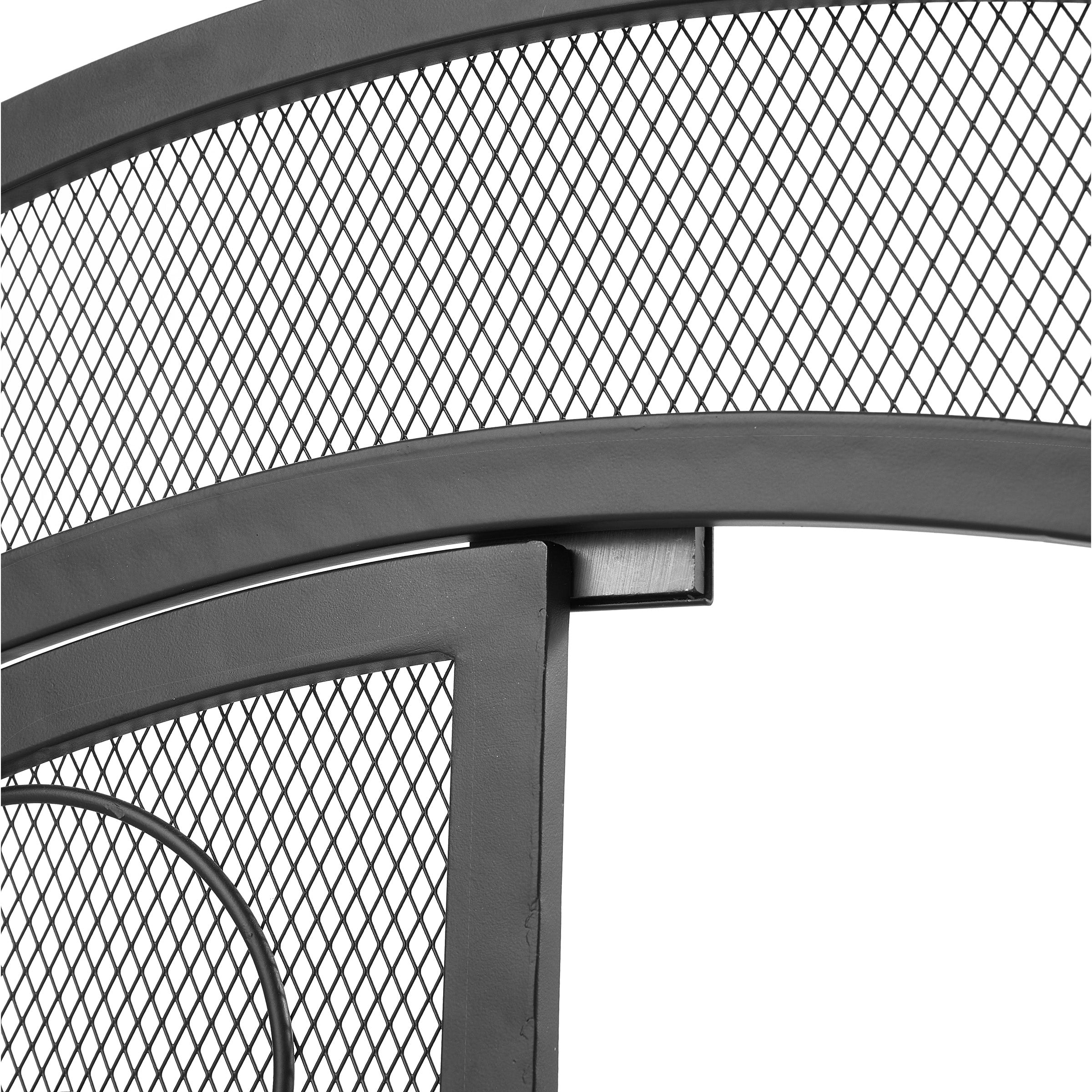 Smallbee Iron Fireplace Screen Black Powder Coated – 90x32x78.8cm