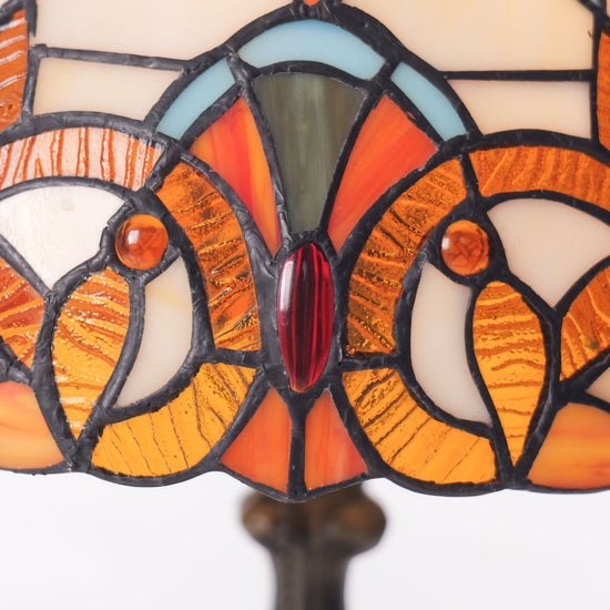 Lightsion Tiffany Table Lamp | Handcrafted Stained Glass Butterfly Series Lightsin UK 