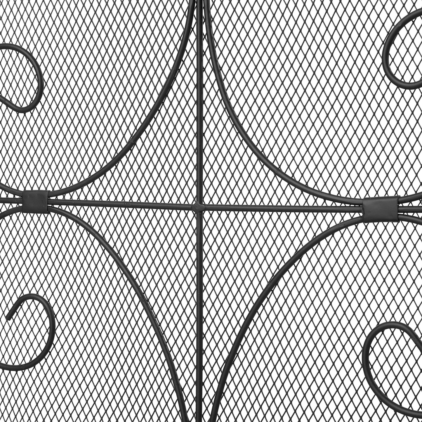 Smallbee Iron Fireplace Screen Black Powder Coated – 90x32x78.8cm