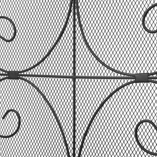 Smallbee Iron Fireplace Screen Black Powder Coated – 90x32x78.8cm