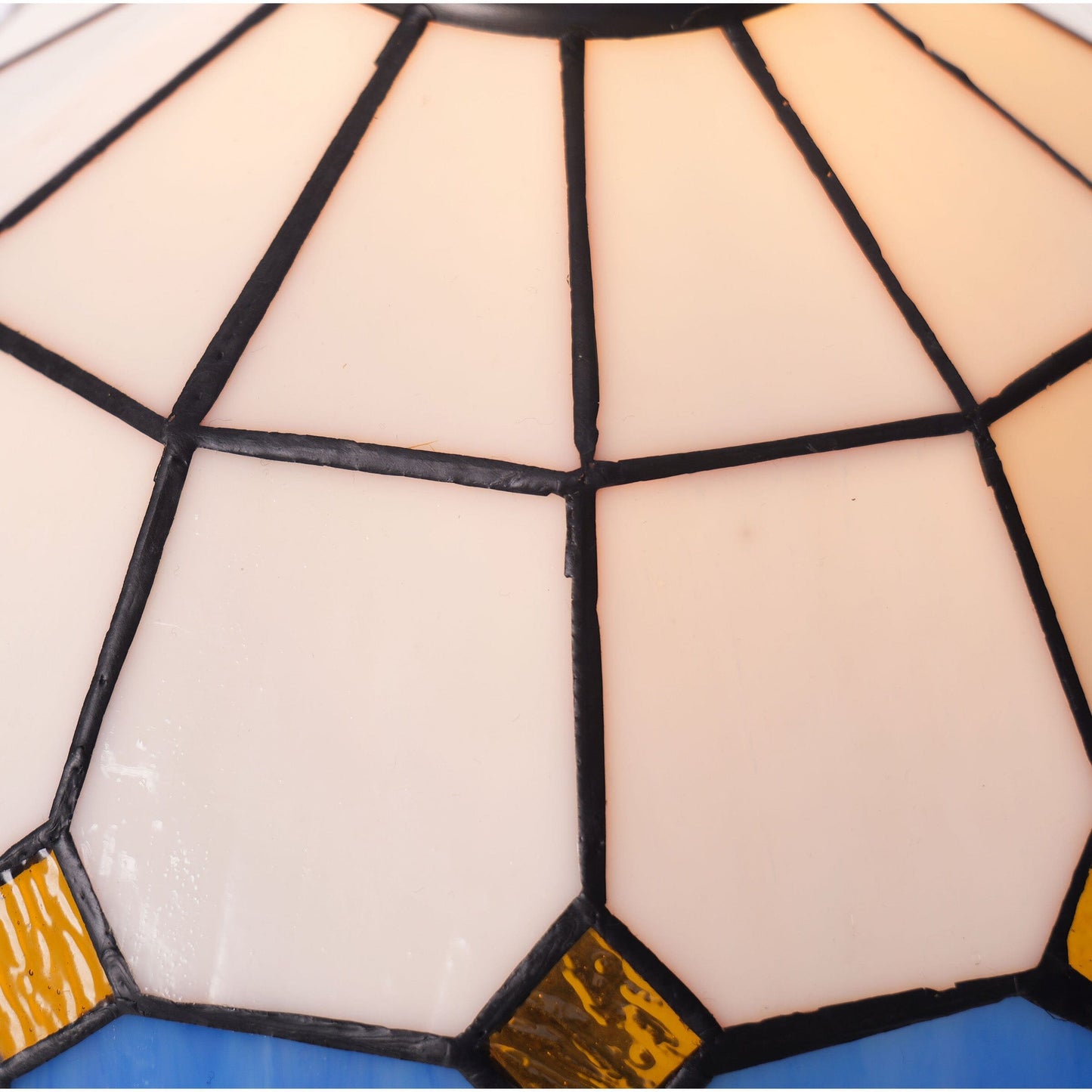 Lightsin Tiffany Table Lamp | Handcrafted Stained Glass Block Series Lightsin UK 